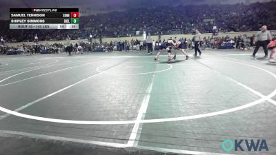 140 lbs Consi Of 8 #1 - Samuel Tennison, Coweta Tiger Wrestling vs Shipley Simmons, Shelton Wrestling Academy