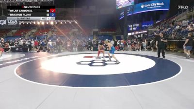 94 lbs Quarters - Rylan Sandoval, OK vs Braxton Plunk, OK