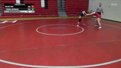 152 lbs Quarterfinal - Emma Morgan, Southside, Gadsden vs Talita Vaz, Thompson HS