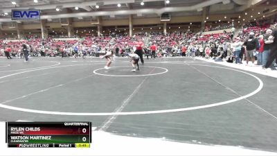 52 lbs Quarterfinal - Rylen Childs, Maize WC vs Watson Martinez, Clearwater