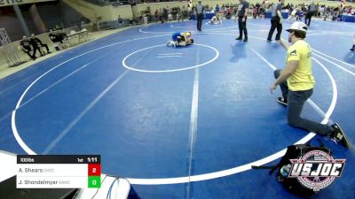 100 lbs Round Of 32 - Austin Shears, Choctaw Ironman Youth Wrestling vs Jackson Shondelmyer, Broken Arrow Wrestling Club