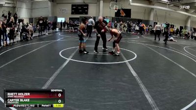 105 lbs Semifinal - Rhett Holzer, SMWC Wolfpack vs Carter Blake, Predators