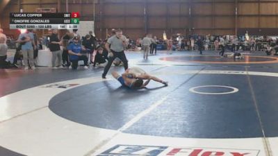 120 lbs Quarterfinal - Lucas Copper, Smitty's Barn vs Onofre Gonzales, Ascender Elite