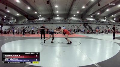 170 lbs Semifinal - Amitria McNack, Clinton Youth Wrestling Club vs Abby Keating, MO West Championship Wrestling Club