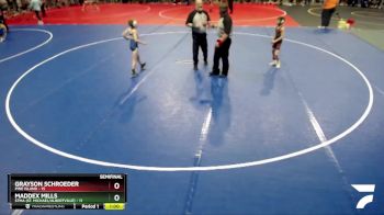 70 lbs Semis (4 Team) - Maddex Mills, STMA (St. Michael/Albertville) vs Grayson Schroeder, Pine Island