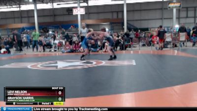 70 lbs Quarterfinal - Levi Nelson, Hawk Wrestling Club vs Grayson Harris, Homedale Wrestling Club