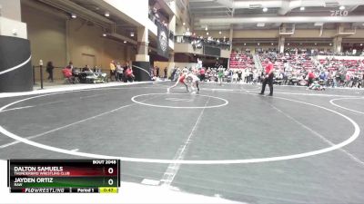 73 lbs Cons. Round 2 - Jayden Ortiz, Raw vs Dalton Samuels, Thunderbird Wrestling Club