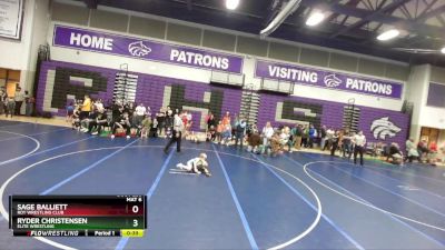 48 lbs Semifinal - Ryder Christensen, Elite Wrestling vs Sage Balliett, Roy Wrestling Club