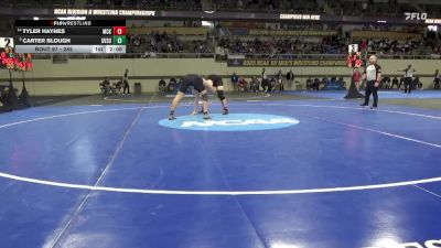 285 lbs Champ. Round 1 - Carter Blough, Grand Valley St. vs Tyler Haynes, McKendree