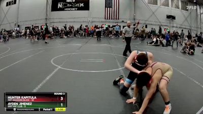 110 lbs Round 3 (4 Team) - Hunter Kapitula, Mat Assassins Black vs Ayden Jimenez, Grit Mat Club