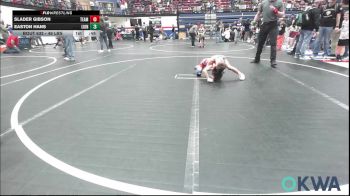 49 lbs Consolation - Slader Gibson, Team Guthrie Wrestling vs Easton Hans, Lions Wrestling Academy