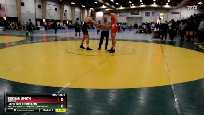 184 lbs Cons. Round 3 - Jack Kellermann, Colorado State University Wrestling Club vs Keenan Smith, Cowley