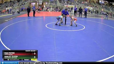 63 lbs Champ. Round 1 - Hanley Olson, Salem Elite Mat Club vs Max Petrie, Chetco Bears