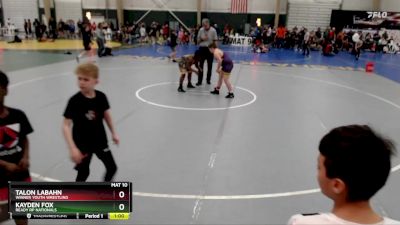 160 lbs Cons. Semi - Kayden Fox, Ready RP Nationals vs Talon Labahn, Winner Youth Wrestling