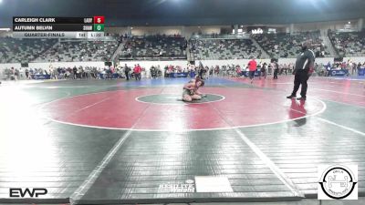 123 lbs Quarterfinal - Carleigh Clark, Lady Outlaw Wrestling Academy vs Autumn Belvin, Shawnee Wrestling