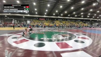 132 lbs Semifinal - William Wood, Cody vs Bryant Zimmerman, Nebraska Elite