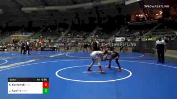 92 lbs Consolation - Knox Karnowski, Flint Hills Wrestling Academy vs Julio Aguirre, Woodward