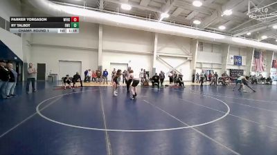 157 lbs Champ. Round 1 - Ry Talbot, Empire Wrestling Club vs Parker Yorgason, West Field High School