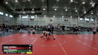 138 lbs Round 5 (6 Team) - Owen Campbell, Top Level vs Evan Protopapa, Youngstown Elite