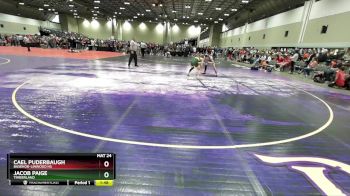 126 lbs Champ. Round 1 - Cael Puderbaugh, Basehor-Linwood HS vs Jacob Paige, Timberland