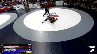 163 lbs Round 2 - Lailana Moultrine, Bloodline Wrestling vs Makynlee Cova, Golden Tribe Wrestling