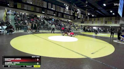 150 lbs Cons. Round 6 - Santiago Loera, Etiwanda vs Gabriel Lemos, Temecula Valley