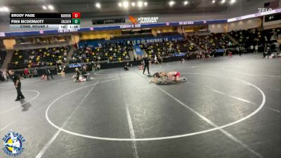 120 lbs Cons. Round 3 - Brody Page, Aurora (Marmion Academy) vs Finn McDermott, Joliet (Catholic Academy)