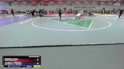 110 lbs Quarterfinal - Kendra Ryan, North Central (IL) vs Izabella Frezzo, New Jersey City University