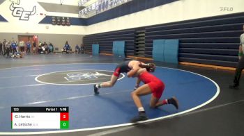 120 lbs Round 1 - Gerald Harris, Cascia Hall vs Austin Letsche, Allen