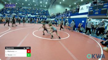 55 lbs Round Of 16 - Liam Medrano, Cowboy Wrestling Club vs Cooper Reyes, Newcastle Youth Wrestling