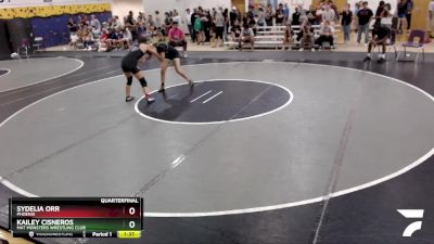 132 lbs Quarterfinal - Kailey Cisneros, Mat Monsters Wrestling Club vs Sydelia Orr, Phoenix