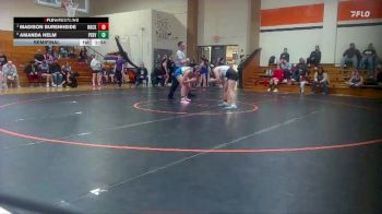 Girls 155 lbs Semifinal - Madison Burenheide, Rock Creek vs Amanda Helm, Perry Lecompton