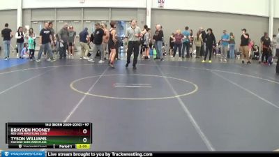 97 lbs Cons. Round 3 - Tyson Williams, Machine Shed Wrestling vs Brayden Mooney, Red Lion Wrestling Club