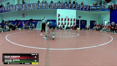 106 lbs Placement (16 Team) - Kolby Robinson, Rensselaer Central vs Michael Skaggs, New Prairie