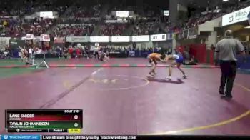 Cons. Round 1 - Taylin Johannesen, Malta/Whitewater vs Lane Snider, Chinook