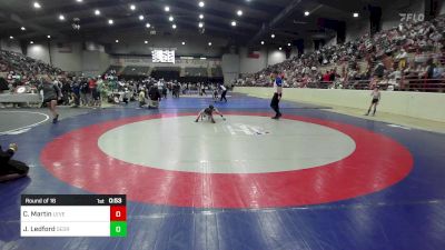 61 lbs Round Of 16 - Connor Martin, Level Up Wrestling Center vs Jackson Ledford, Georgia