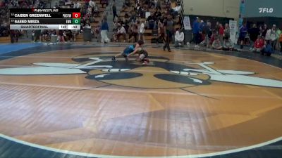 50 lbs Quarterfinal - Saeed Mirza, Edina Wrestling Association vs Caiden Greenwell, Pardeeville Boys Club Youth Wr