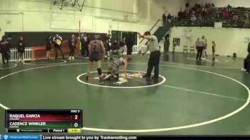 106 lbs Quarterfinal - Cadence Winkler, Covina vs Raquel Garcia, Colony