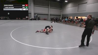 175 lbs Cons. Sub-quarters - Owen Diemoz, Nixa High School Wrestling vs Luke Hayden, Eierman Elite Wrestling Club