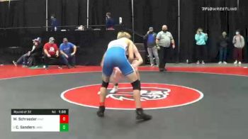 132 lbs Prelims - William Schraeder, Unattached 21 vs Cooper Sanders, Unattached 60