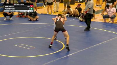 126 lbs Round 2 - Penn Boger, Northfield Mount Hermon vs Sam Baker, Smitty?s Barn - New Hampshire