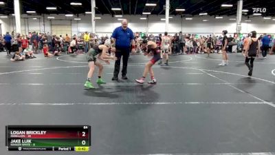 84 lbs Round 6 (8 Team) - Logan Brickley, Rebellion vs Jake Luik, Kraken White