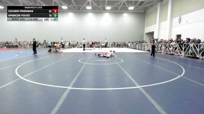 113 lbs Round Of 128 - Colden Friedman, NY vs Spencer Foutz, VA