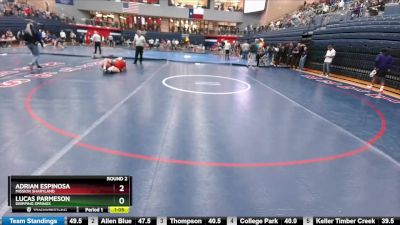 144 lbs Round 2 - Adrian Espinosa, Mission Sharyland vs Lucas Parmeson, Dripping Springs