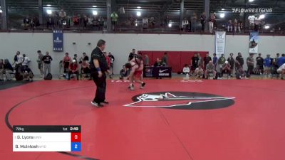 72 kg Round Of 32 - Garrett Lyons, University Of Central Missouri vs Brett McIntosh, Wyoming Wrestling Reg Training Ctr