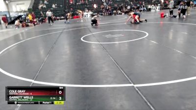 184 lbs Finals (2 Team) - Garrett Wells, Central Oklahoma vs Cole Gray, Western Colorado