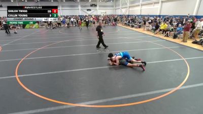 120 lbs Champ. Round 1 - Collin Young, Unattached vs Shiloh Twigg, Unattached