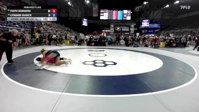 130 lbs Cons. Sub-rd Of 16 - Faith Burgess, MI vs Lyniann Gusick, IA