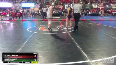 G - 152 lbs Cons. Round 2 - Dakota Hale, Shepherd Girls vs Alexis Lamere, Saint Ignatius / Charlo Girls