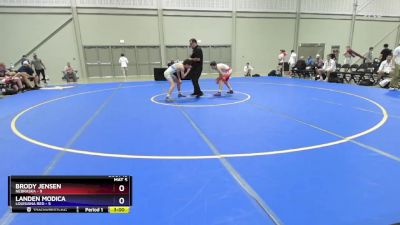 106 lbs Quarters & 1st Wb (16 Team) - Brody Jensen, Nebraska vs Landen Modica, Louisiana Red